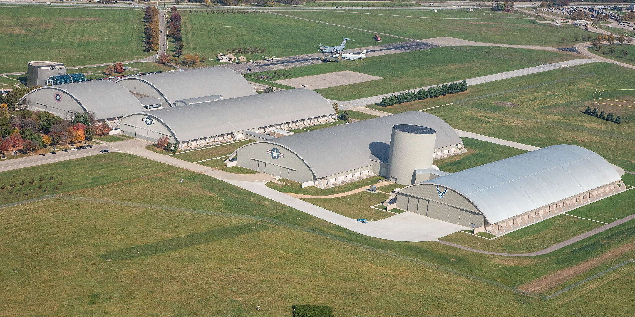 National Museum of the United States Air Force aerial view