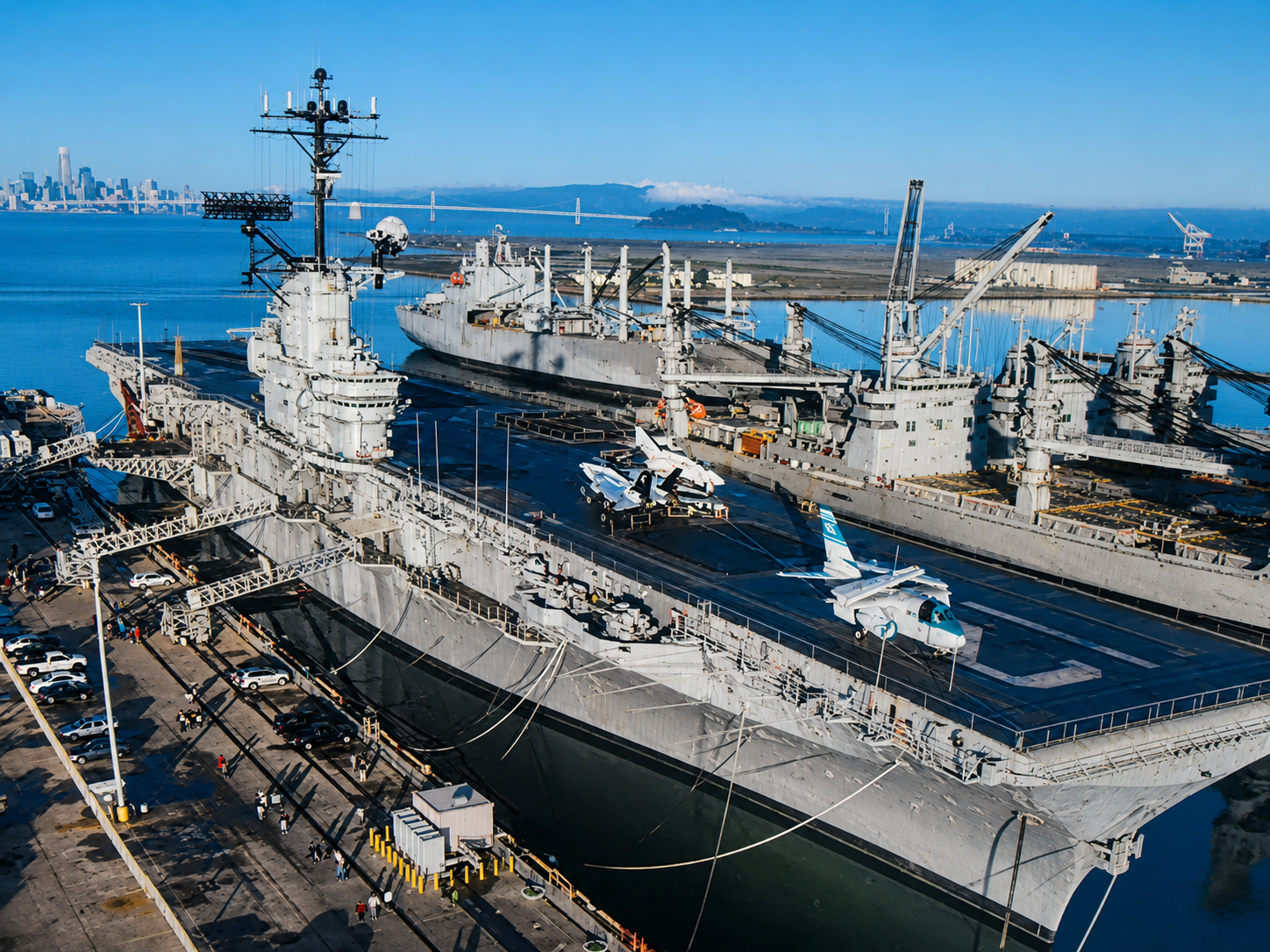 USS Hornet aircraft carrier in Alameda California